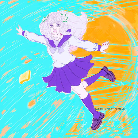 Fanart of Iori Fuyusaka from 13 Sentinels.