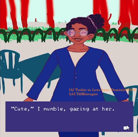 screenshot, (A) Techie in Love byte: Dominic