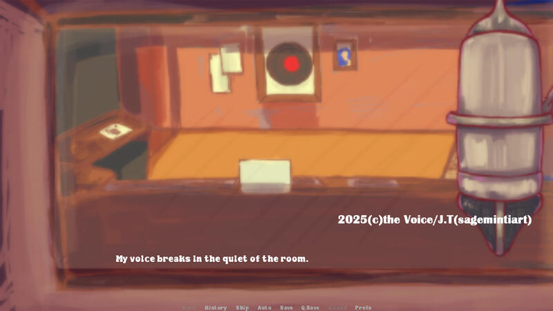 the Voice, screenshot of early part of the game the Voice, screenshot of early part of the game